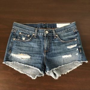 Rag & Bone distressed Johny shorts 25
